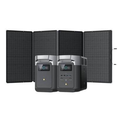 ZMR330-US EcoFlow DELTA 2 Portable Power Station [Build Your Custom Bundle] | LiFePO4 | 1024Wh–3000Wh | 1800W | 110W–400W Solar Panel