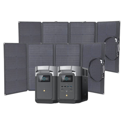 ZMR330-US EcoFlow DELTA 2 Portable Power Station [Build Your Custom Bundle] | LiFePO4 | 1024Wh–3000Wh | 1800W | 110W–400W Solar Panel