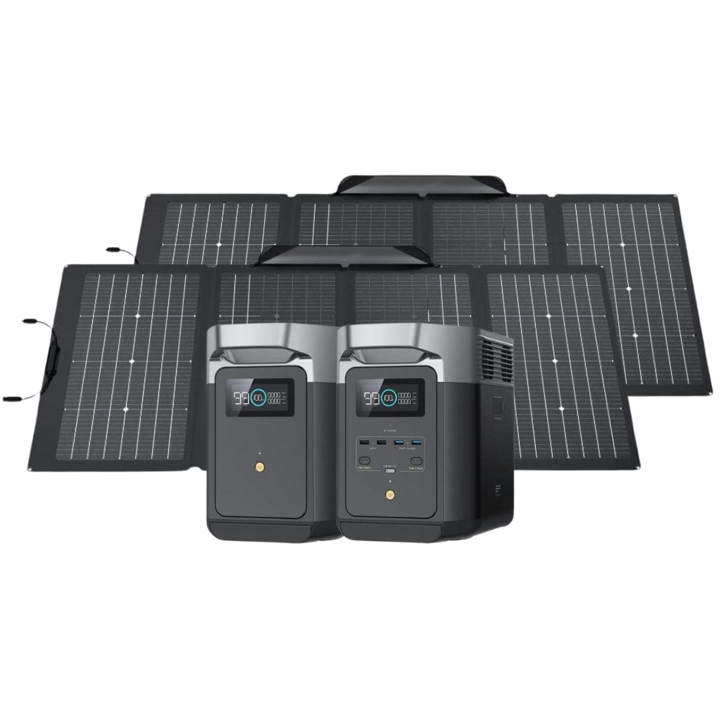 ZMR330-US EcoFlow DELTA 2 Portable Power Station [Build Your Custom Bundle] | LiFePO4 | 1024Wh–3000Wh | 1800W | 110W–400W Solar Panel