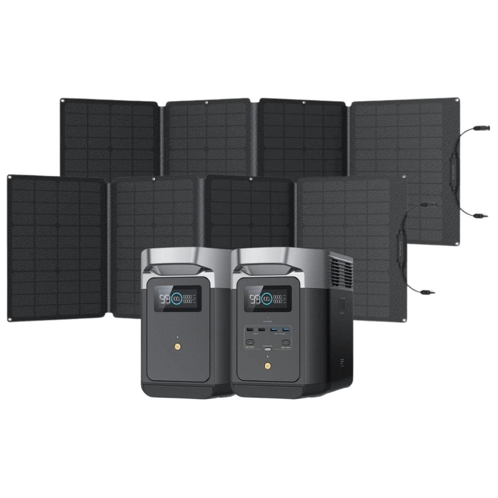 ZMR330-US EcoFlow DELTA 2 Portable Power Station [Build Your Custom Bundle] | LiFePO4 | 1024Wh–3000Wh | 1800W | 110W–400W Solar Panel