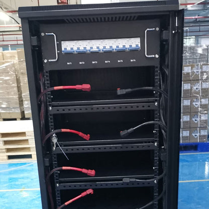 SR48100H-Full-Cabinet-30.72kwh Epoch 30.72kWh Pre-Assembled Lithium Server Rack Battery Kit with Cabinet | 600Ah | 6000 Cycle | IP20 Rating