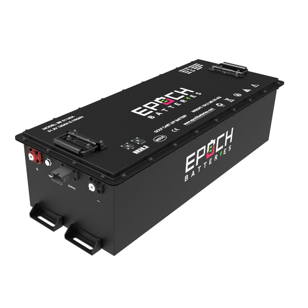 BB51160A-Kit Epoch 48V 160Ah LiFePO4 Golf Cart Battery Set | 3500 Cycle | IP67 Rating | BMS