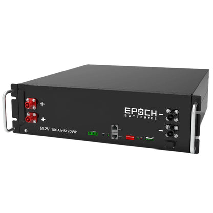 SR48100H Epoch Lithium 48V 100Ah LiFePO4 Server Rack Battery | 5.12kWh | 6000 Cycles | Deep Cycle Battery