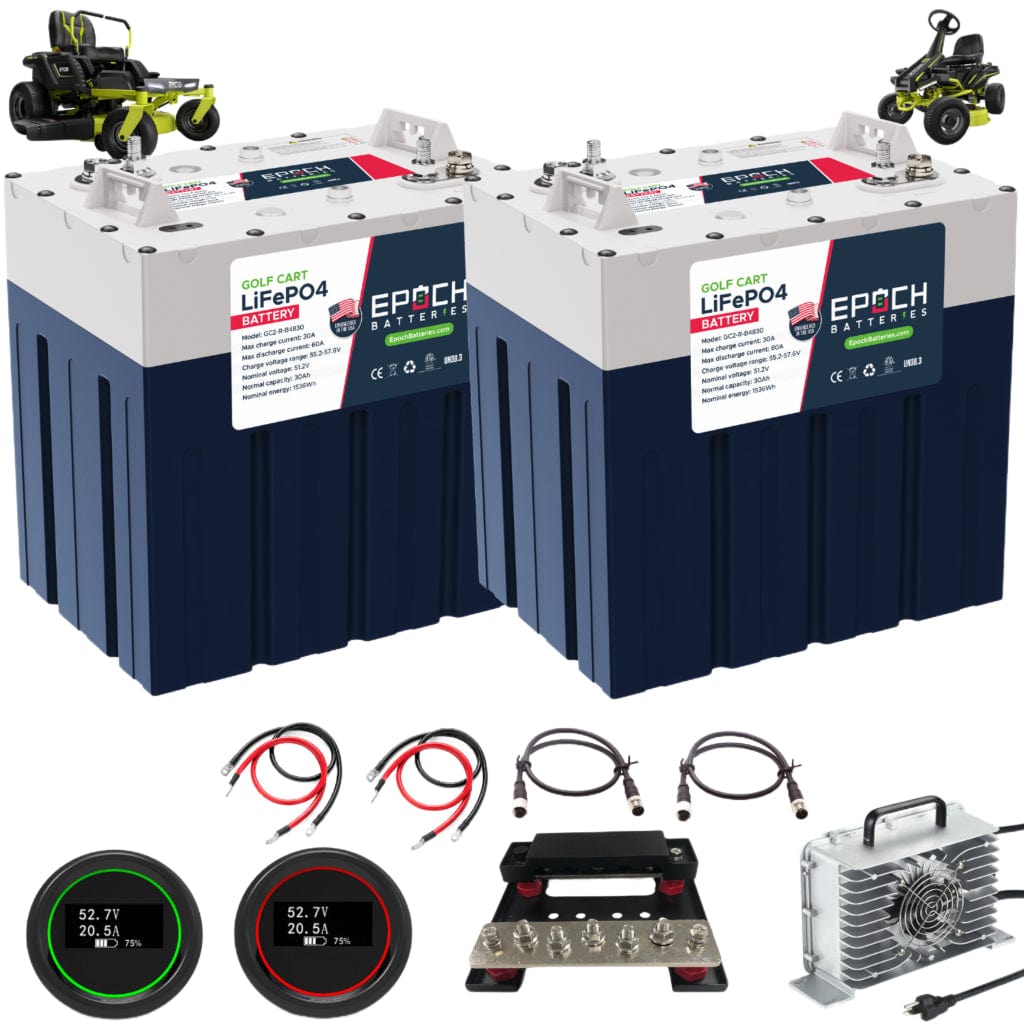 Ryobi-48V-60Ah-Kit Epoch Ryobi Electric Lawn Motor 48V 30Ah / 60Ah LiFePO4 Battery Kit | 4000 Cycle | BMS