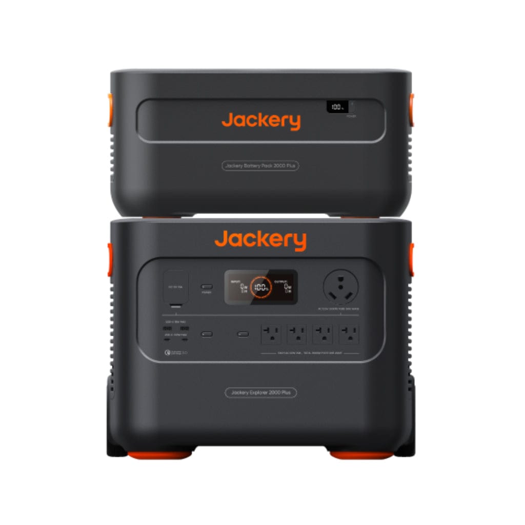 21-0001-000036 Jackery Explorer 2000 Plus LiFePO4 Portable Power Station [Build Your Custom Bundle] | 3000W-6000W | Expansion Battery Pack | SolarSaga 100W-200W Solar Panel | Home Power Backup