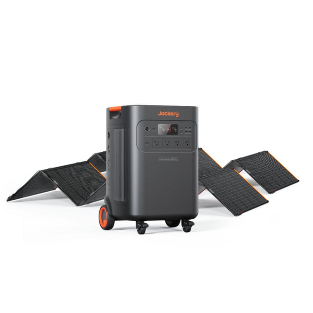 21-0001-000288WITH2XSOLARSAGAPANEL Jackery Explorer 5000 Plus LiFePO4 Portable Power Station | 7200W | 5040Wh | 4000 Cycles | Home Power Backup