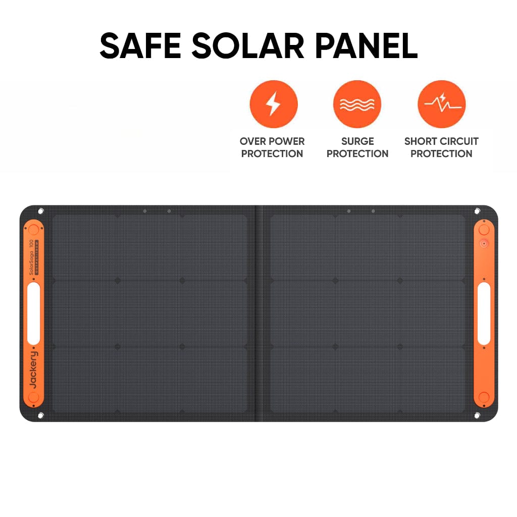 21-0002-000058 Jackery SolarSaga 100W Bifacial Solar Panel | 60V | IP68 Rated | Foldable Panel