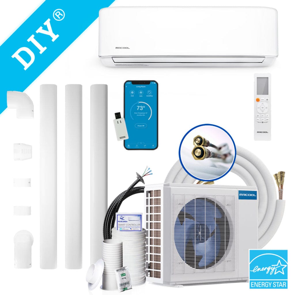 DIY-36-HP-WMAH-230C25 MRCOOL E Star DIY 4th Gen 36K BTU Ductless Mini-Split Air Handler 208-230V/60Hz | 18 SEER | DIY Pro Cable