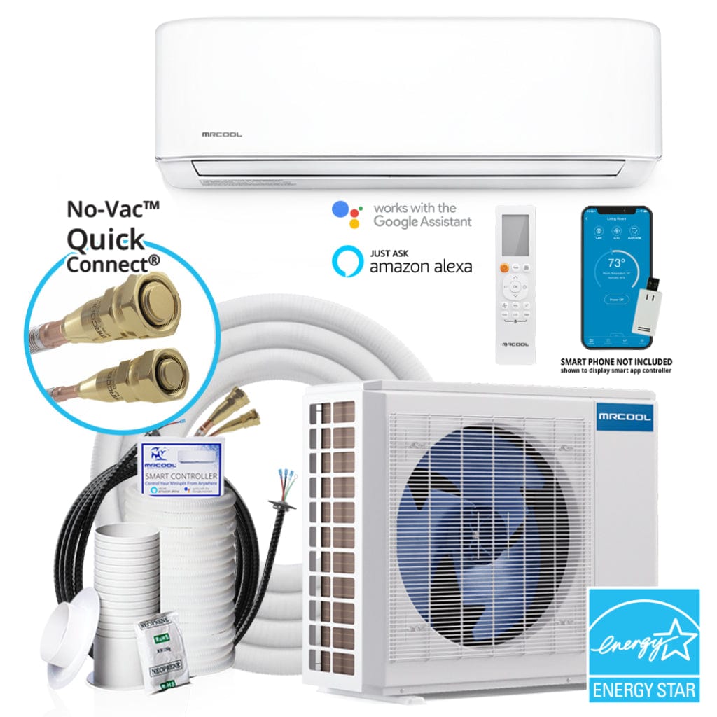 DIY-36-HP-WMAH-230C25 MRCOOL E Star DIY 4th Gen 36K BTU Ductless Mini-Split Air Handler 208-230V/60Hz | 18 SEER | DIY Pro Cable