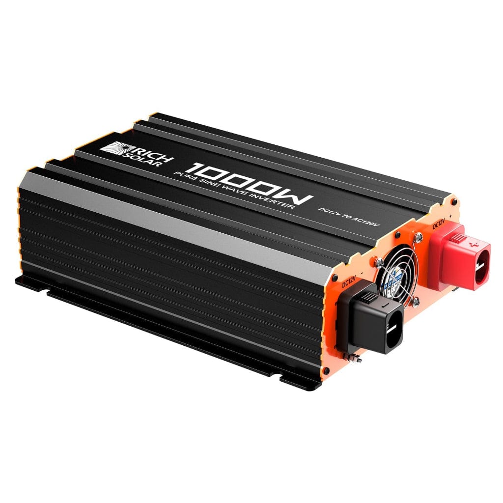 RS-V1P12 Rich Solar 1000W 12V Industrial Pure Sine Wave Inverter | Solar Inverter | ETL Listed to UL 458 and CSA 22.2