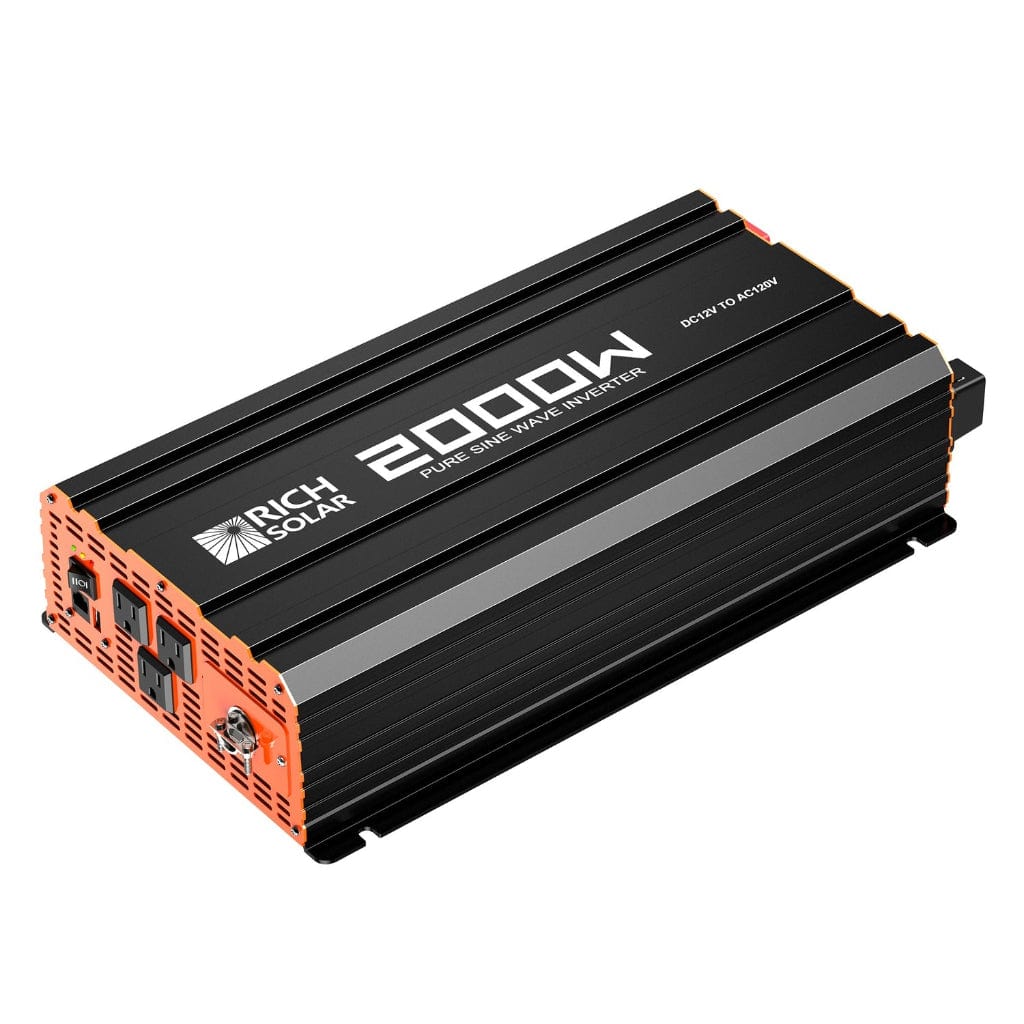 RS-V2P12 Rich Solar 2000W 12V Industrial Pure Sine Wave Inverter | Solar Inverter | ETL Listed to UL 458 and CSA 22.2