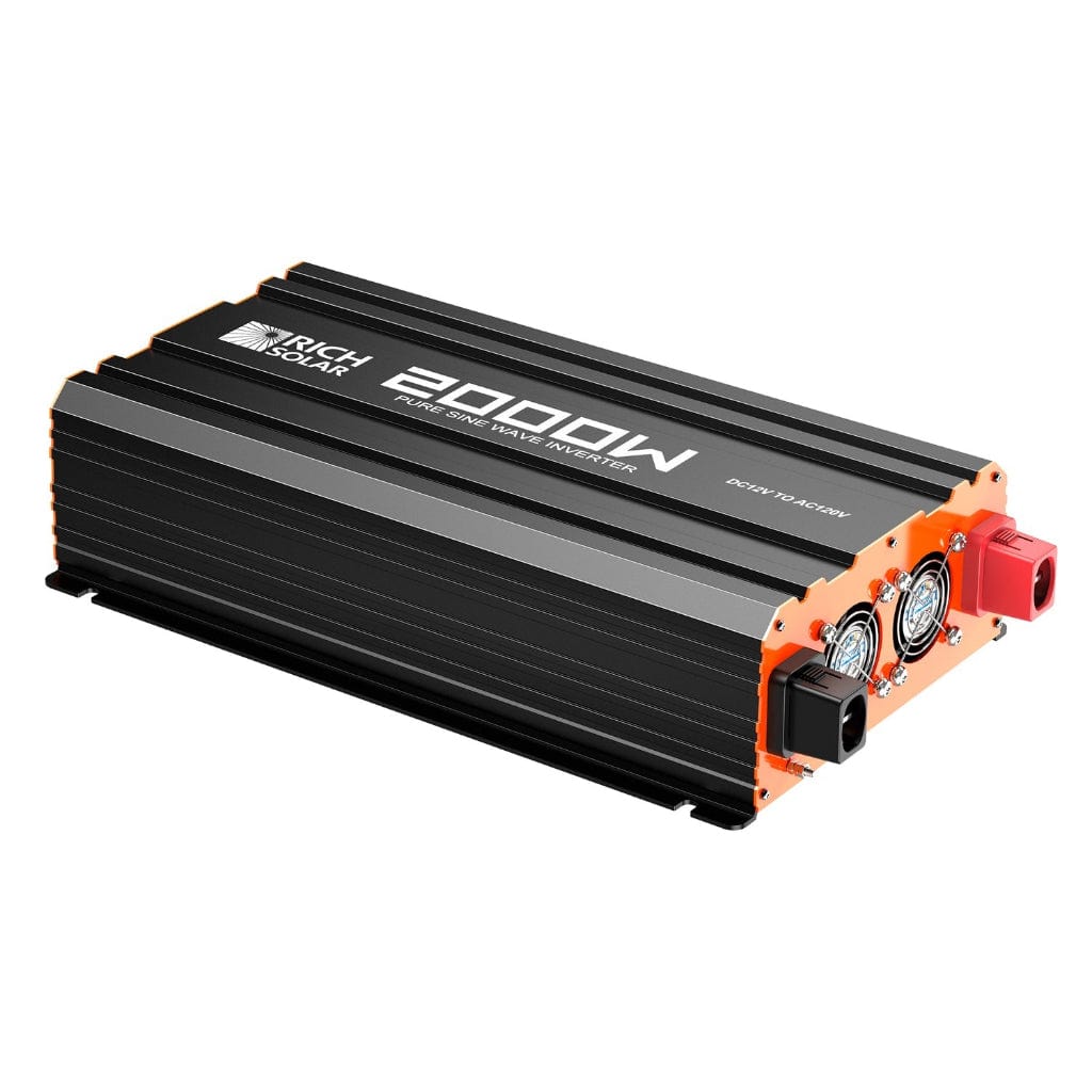 RS-V2P12 Rich Solar 2000W 12V Industrial Pure Sine Wave Inverter | Solar Inverter | ETL Listed to UL 458 and CSA 22.2