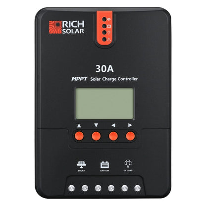 RS-MPPT30 Rich Solar 30 Amp MPPT Solar Charge Controller 12V/24V | LCD Screen | IP32 Rated