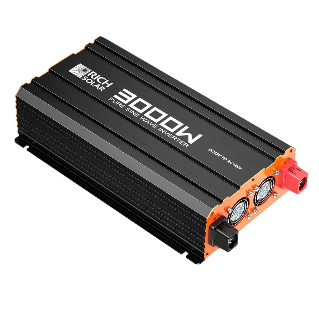 RS-V3P12 Rich Solar 3000W 12V Industrial Pure Sine Wave Inverter | Solar Inverter | ETL Listed to UL 458 and CSA 22.2