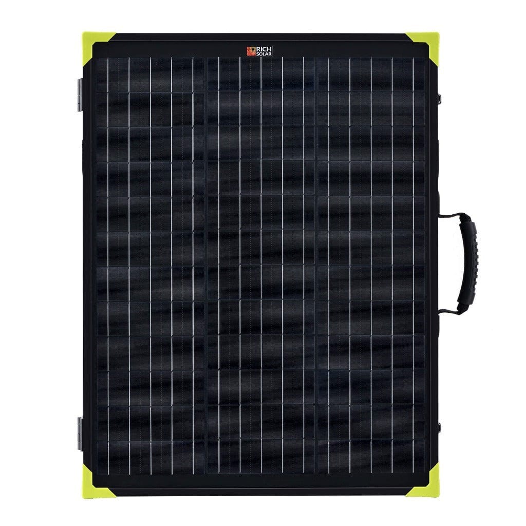 RS-X100B Rich Solar Mega 100 Watt Monocrystalline Solar Panel Briefcase | ETL Certified | Portable & Foldable Solar Panel