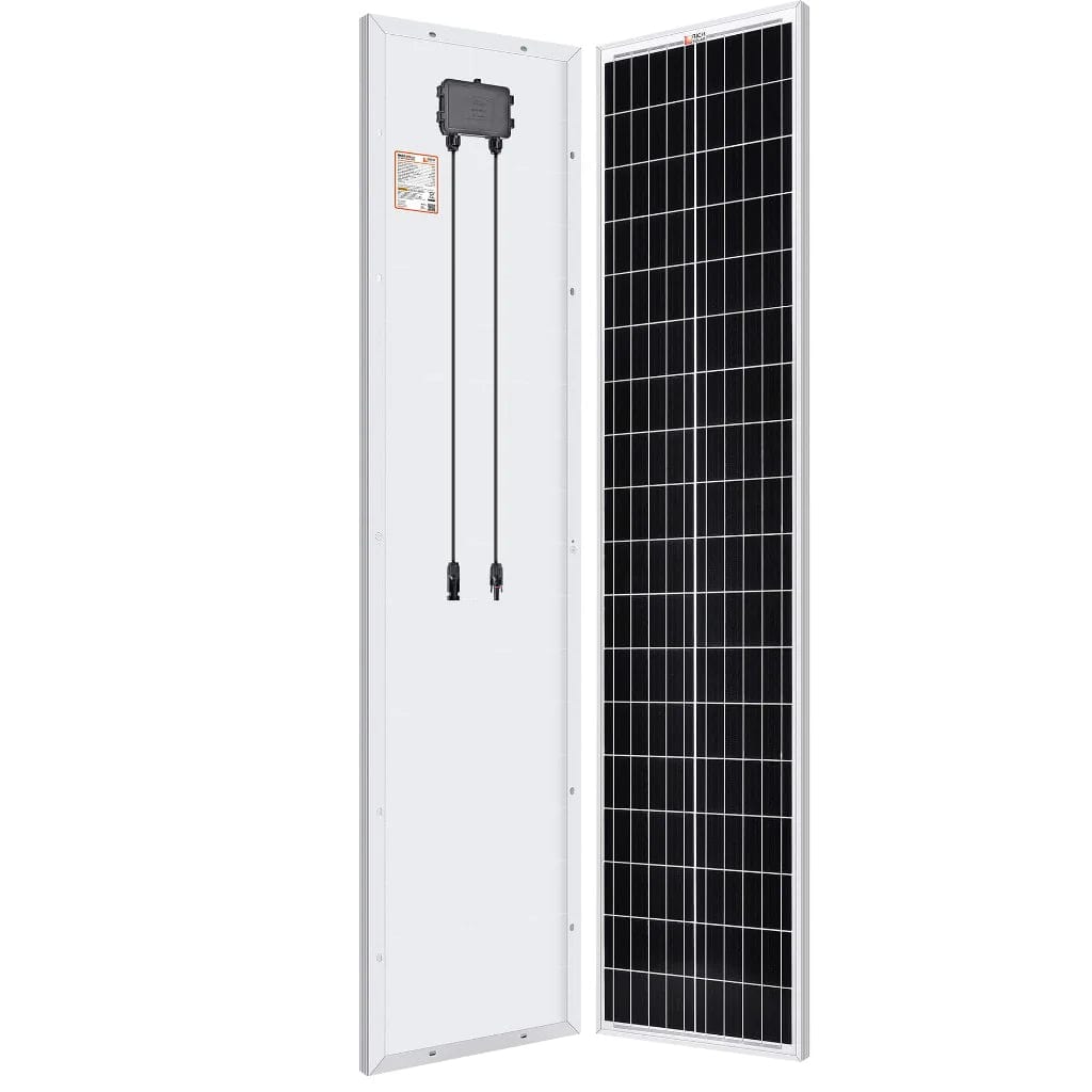 RS-M100SL Rich Solar Mega 100 Watt Slim Monocrystalline Solar Panel | IP65 & IP67 Rated | ETL Certified | Off Grid Solar Panel