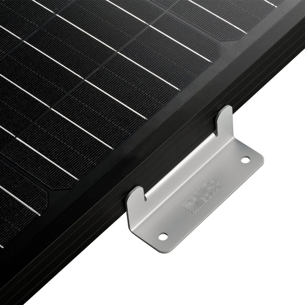 RS-ZB4C Rich Solar Mounting Hardware Z Brackets | Durable | Anodized Aluminum