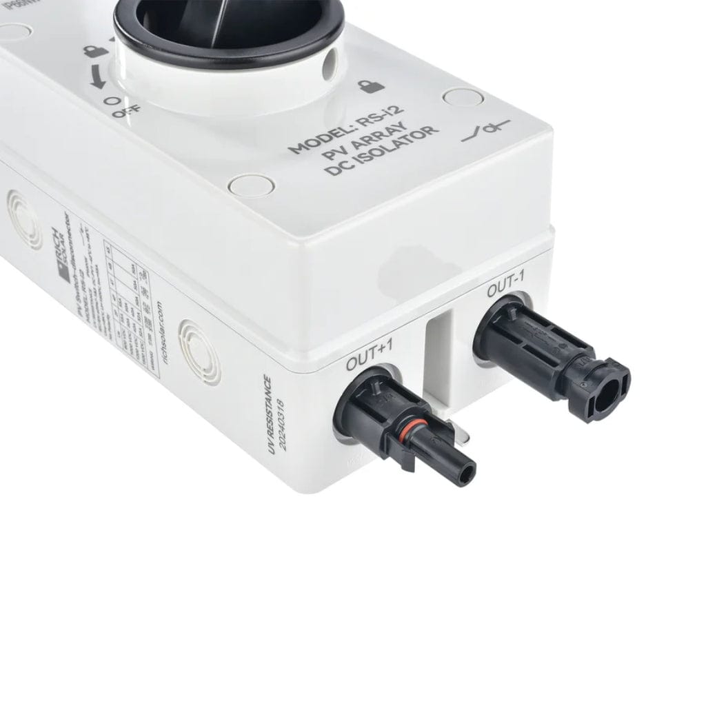 RS-i2 Rich Solar PV DC Quick Disconnect Switch RS-i2 | Waterproof | ROHS Compliant | CE Certified