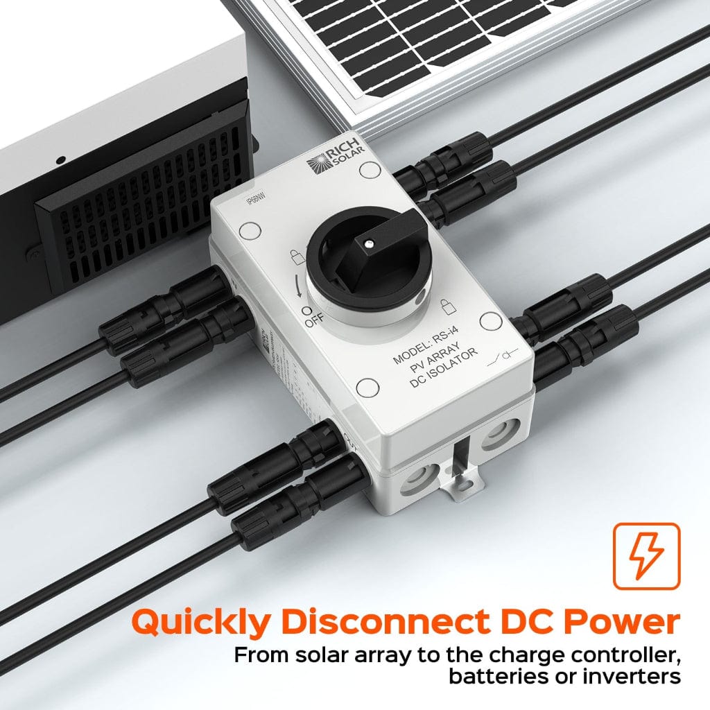 RS-i4 Rich Solar PV DC Quick Disconnect Switch RS-i4 | Waterproof | ROHS Compliant | CE Certified