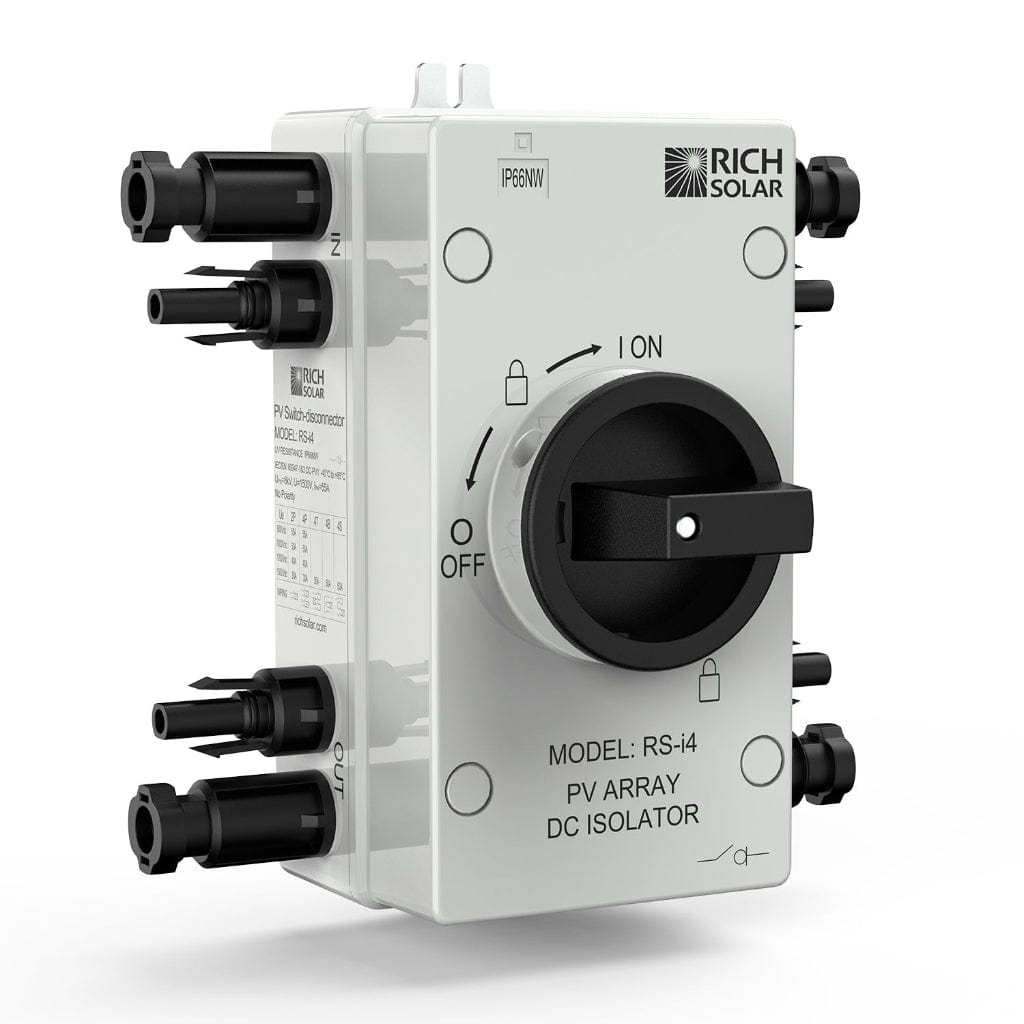 RS-i4 Rich Solar PV DC Quick Disconnect Switch RS-i4 | Waterproof | ROHS Compliant | CE Certified