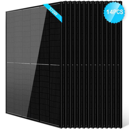 SG-370WMB-14PCS SunGoldPower 370W Mono Black PERC Solar Panel | Durable | IP68 Rated