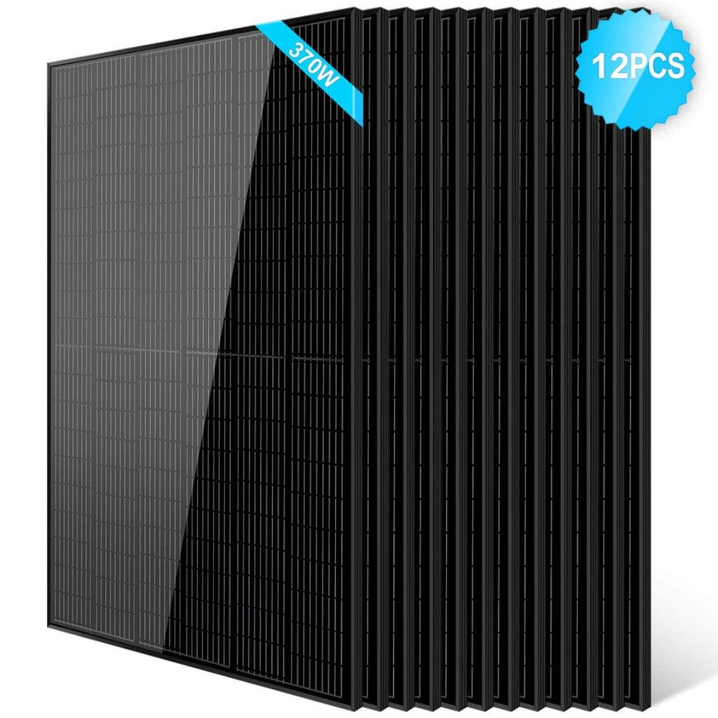 SunGoldPower 370W Mono Black PERC Solar Panel | Durable | IP68 Rated