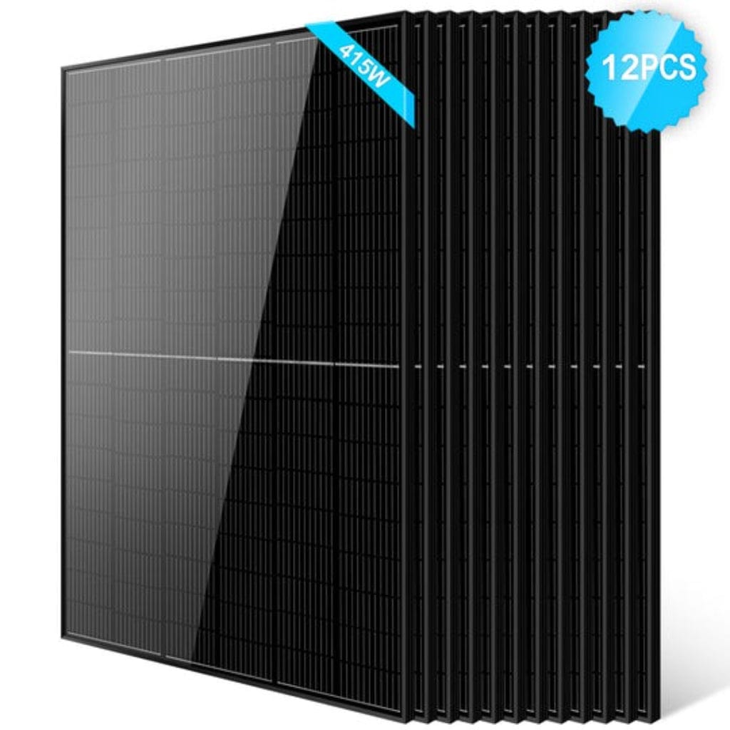 SG-415WM-12PCS SunGoldPower 415W Mono Black PERC Solar Panel | Durable | IP68 Rated