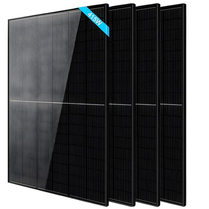 SunGoldPower 415W Mono Black PERC Solar Panel | Durable | IP68 Rated