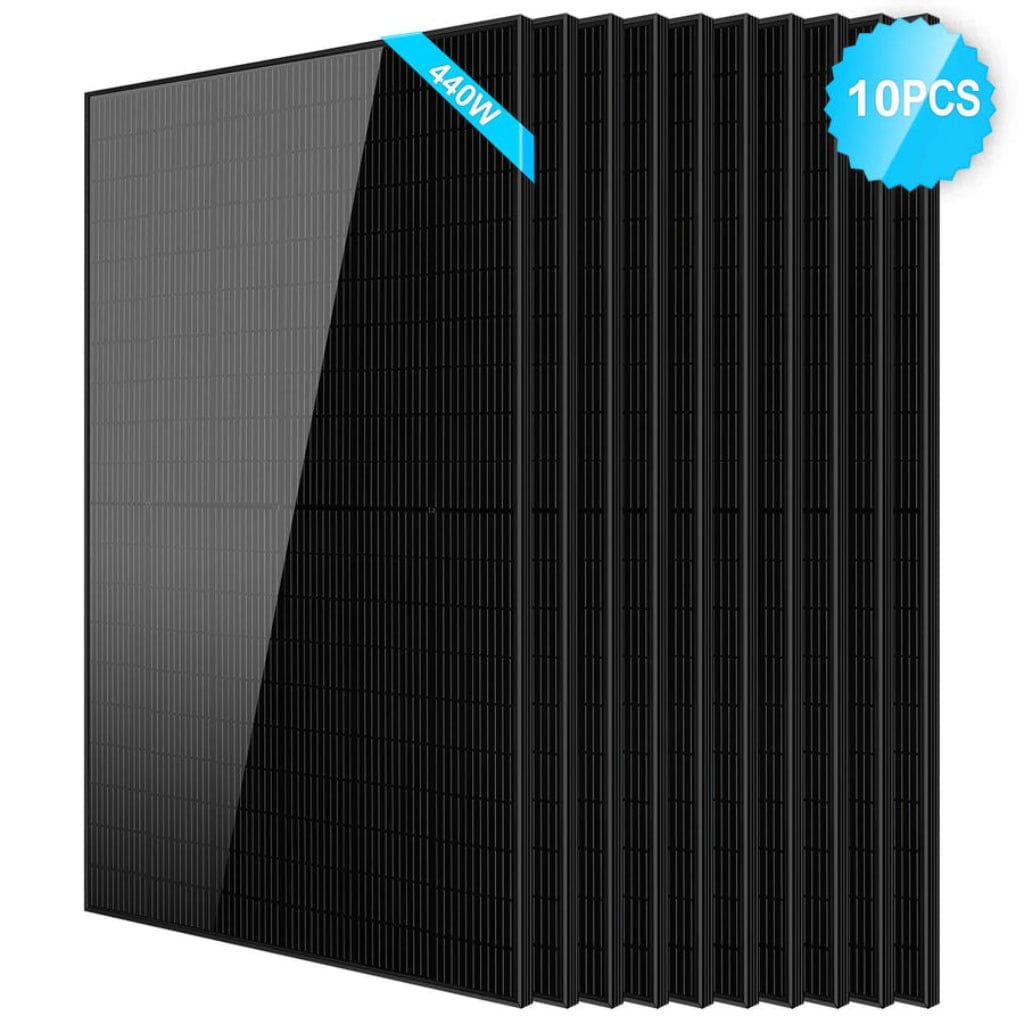 SG-440WM-10PCS SunGoldPower 440W Mono Black PERC Solar Panel | CE & TUV Certified | IP68 Rated