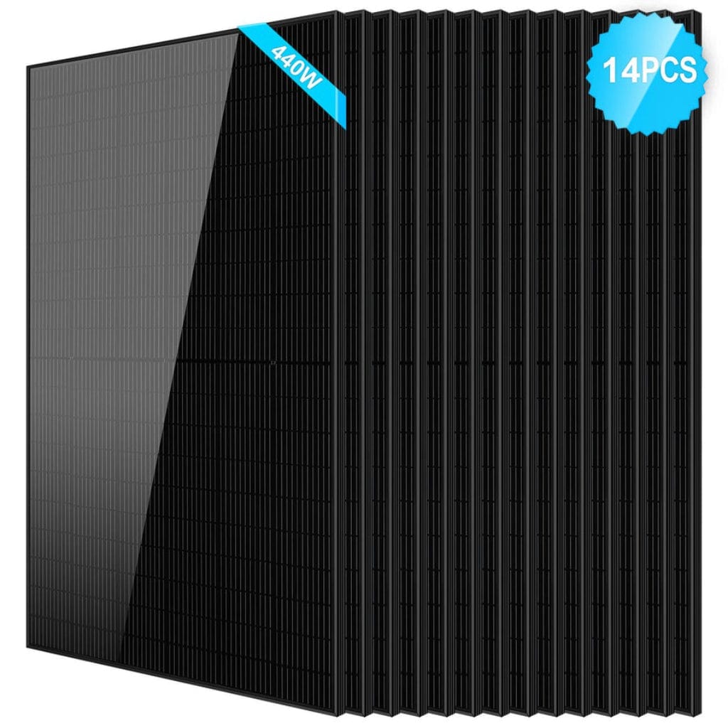 SG-440WM-14PCS SunGoldPower 440W Mono Black PERC Solar Panel | CE & TUV Certified | IP68 Rated