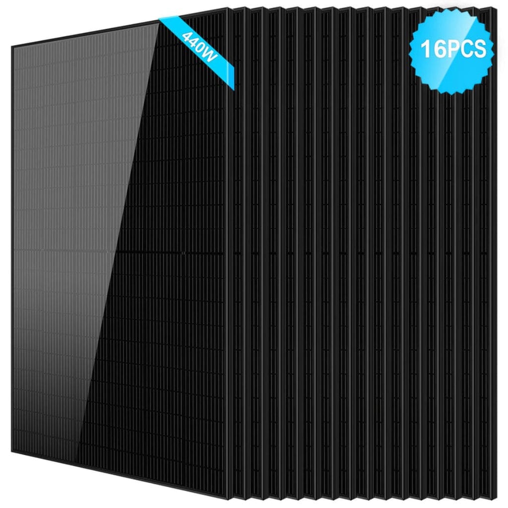 SG-440WM-16PCS SunGoldPower 440W Mono Black PERC Solar Panel | CE & TUV Certified | IP68 Rated