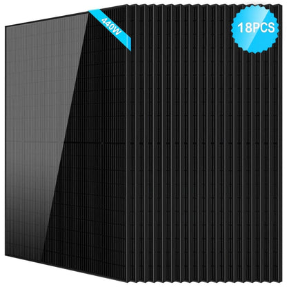 SG-440WM-18PCS SunGoldPower 440W Mono Black PERC Solar Panel | CE & TUV Certified | IP68 Rated