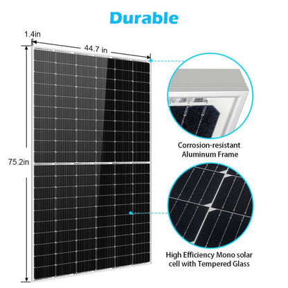 SunGoldPower 450W Monocrystalline PERC Solar Panel | Off-Grid | CE Approved | IP68 Rated