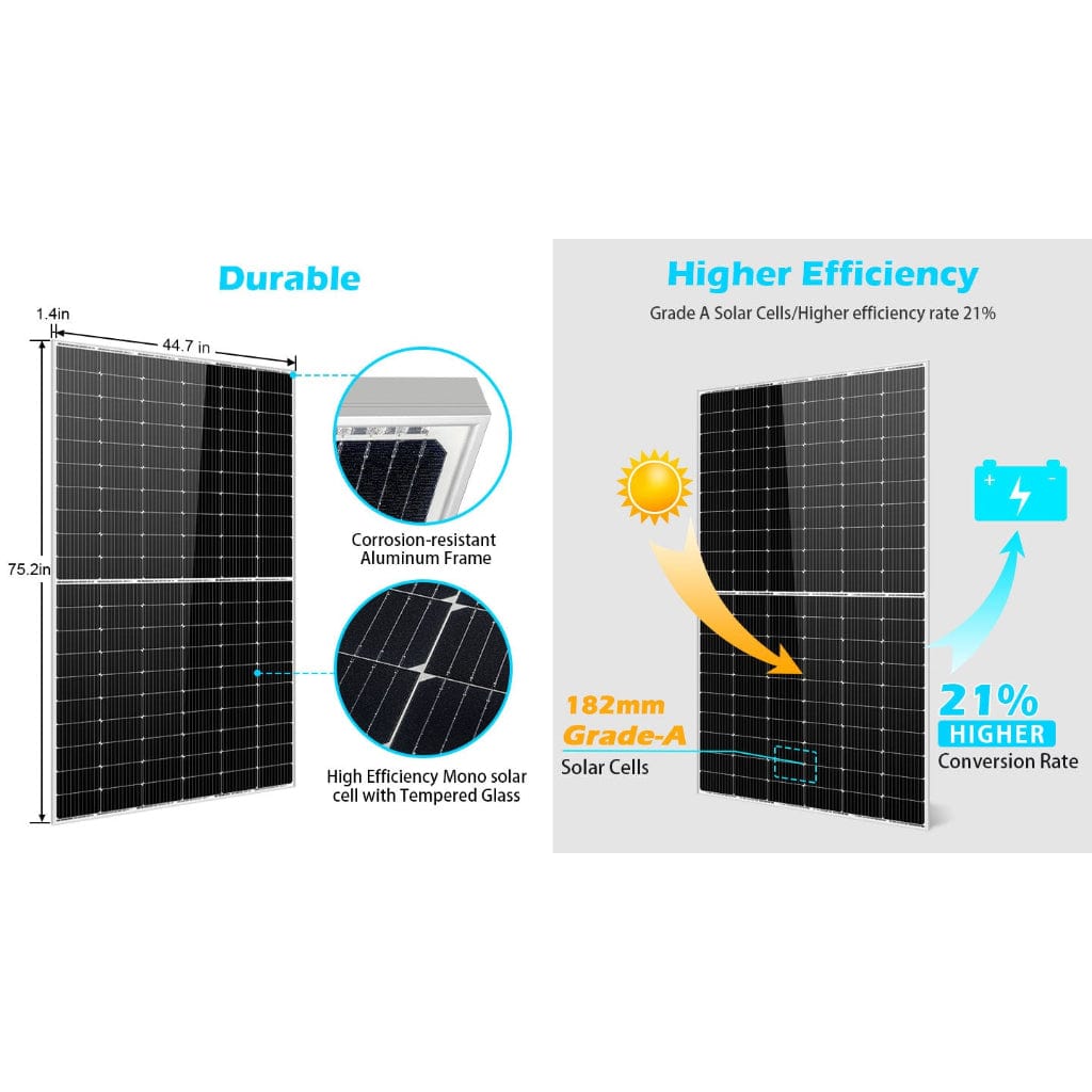 SunGoldPower 450W Monocrystalline PERC Solar Panel | Off-Grid | CE Approved | IP68 Rated