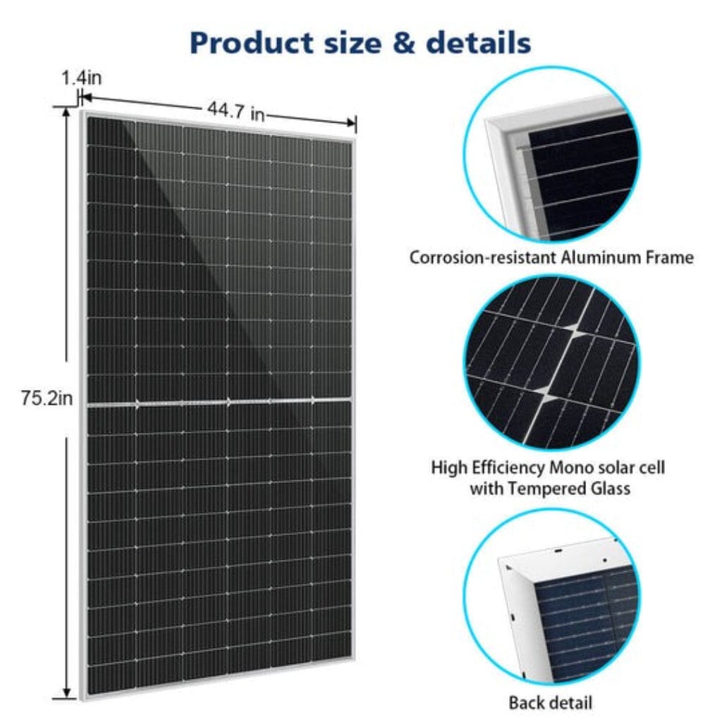 SG-460WBG SunGoldPower 460W Bifacial PERC Solar Panel | Full Pallet | 32 Panels | IP68 Rated