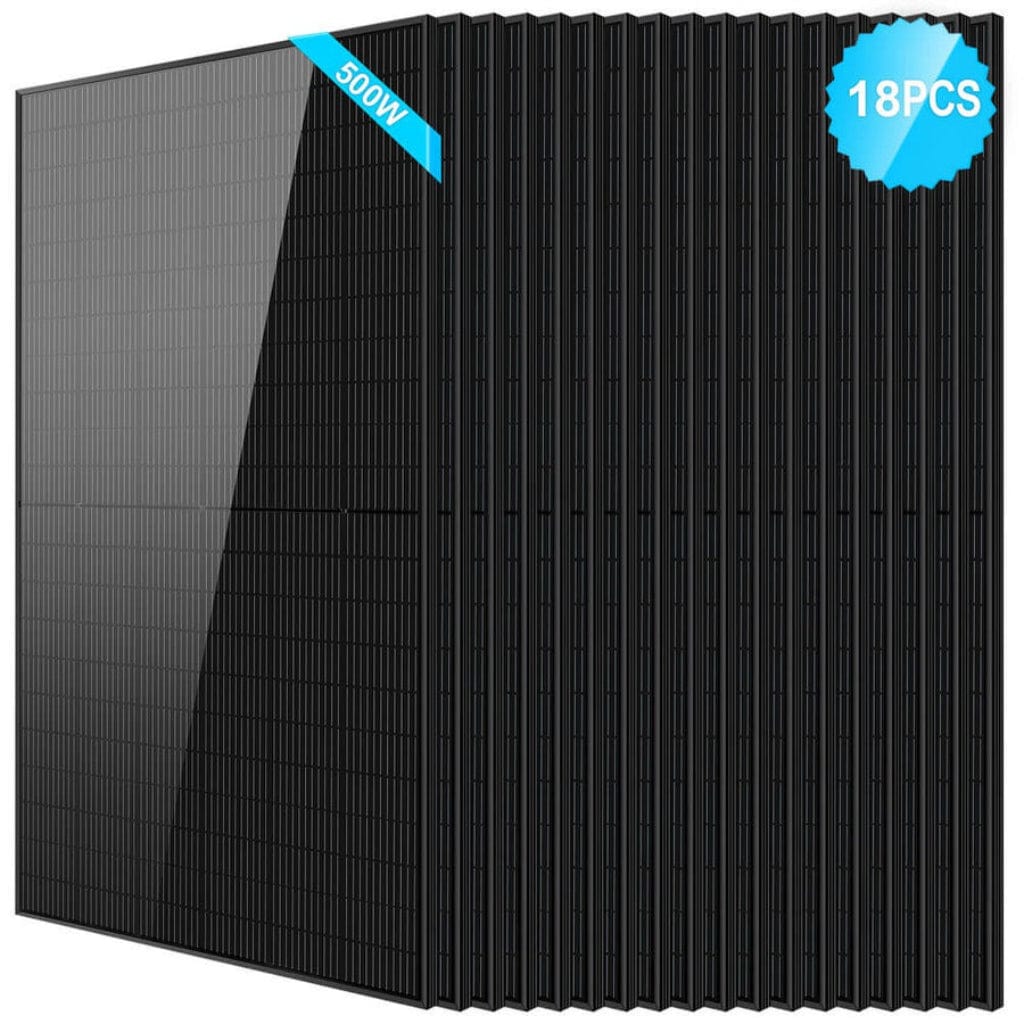 SunGoldPower 500W Mono Black PERC Solar Panel | CE & TUV Certified | IP68 Rated