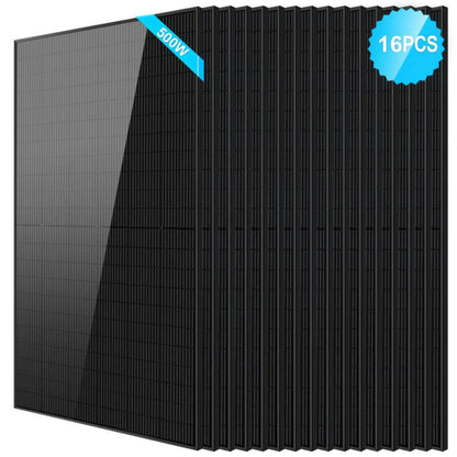 SunGoldPower 500W Mono Black PERC Solar Panel | CE & TUV Certified | IP68 Rated