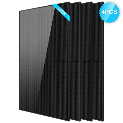 SunGoldPower 500W Mono Black PERC Solar Panel | CE & TUV Certified | IP68 Rated