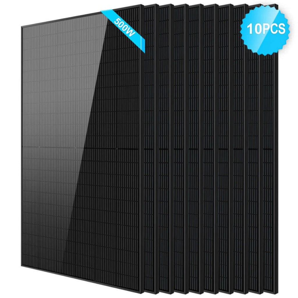 SunGoldPower 500W Mono Black PERC Solar Panel | CE & TUV Certified | IP68 Rated