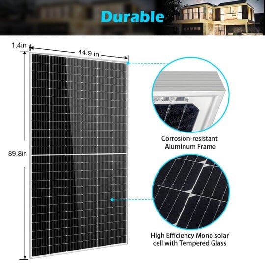 SunGoldPower 550W Monocrystalline PERC Solar Panel | Off-Grid | CE Approved | IP68 Rated