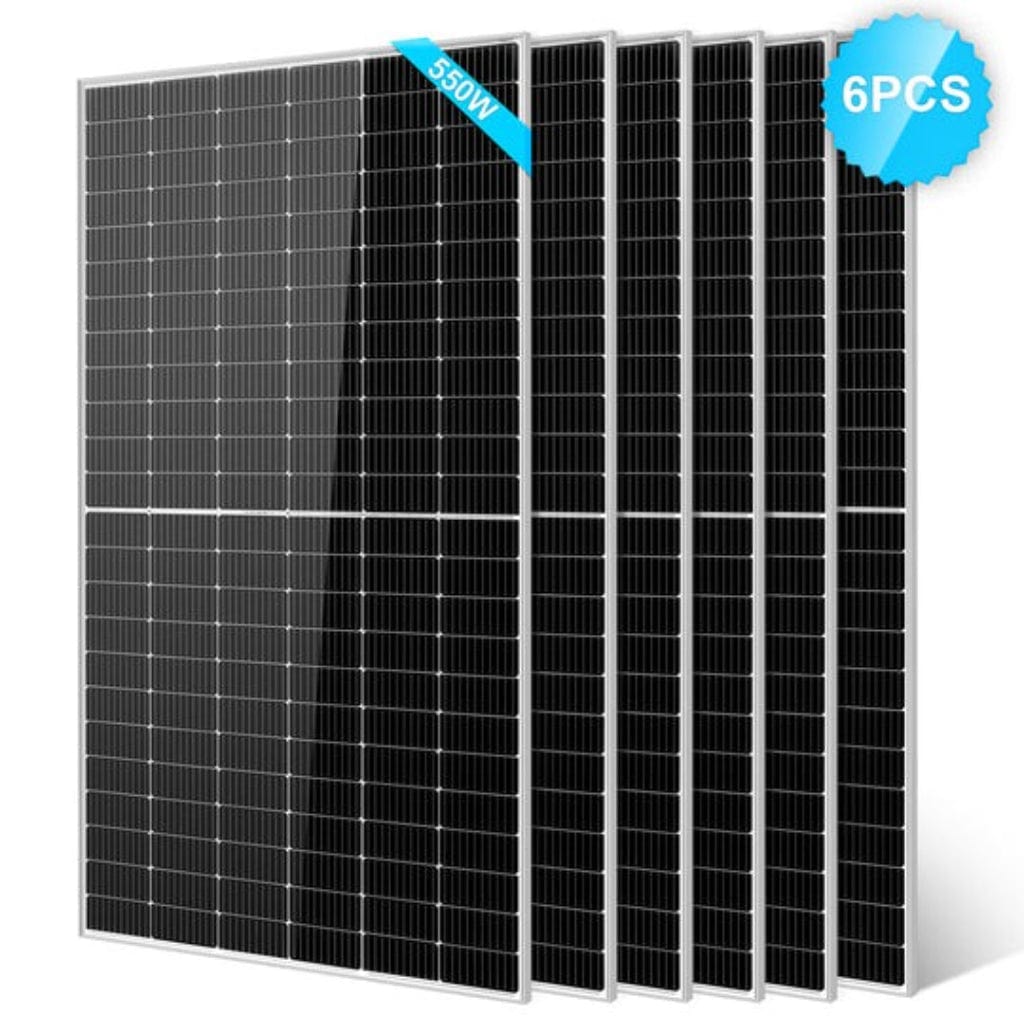 SG-550WM-6PCS SunGoldPower 550W Monocrystalline PERC Solar Panel | Off-Grid | CE Approved | IP68 Rated