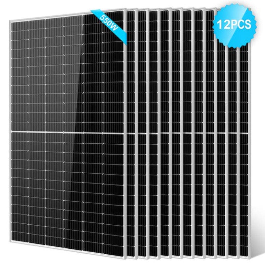 SG-550WM-12PCS SunGoldPower 550W Monocrystalline PERC Solar Panel | Off-Grid | CE Approved | IP68 Rated