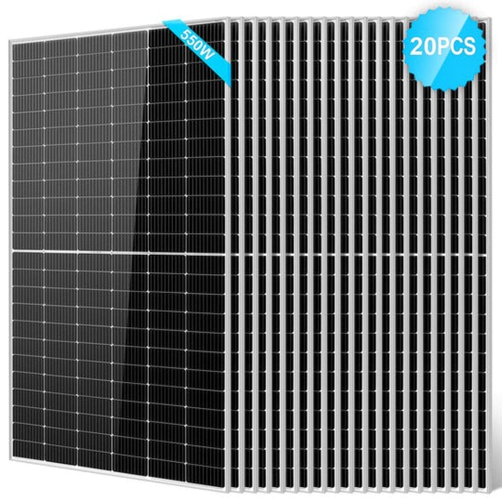 SG-550WM-20PCS SunGoldPower 550W Monocrystalline PERC Solar Panel | Off-Grid | CE Approved | IP68 Rated