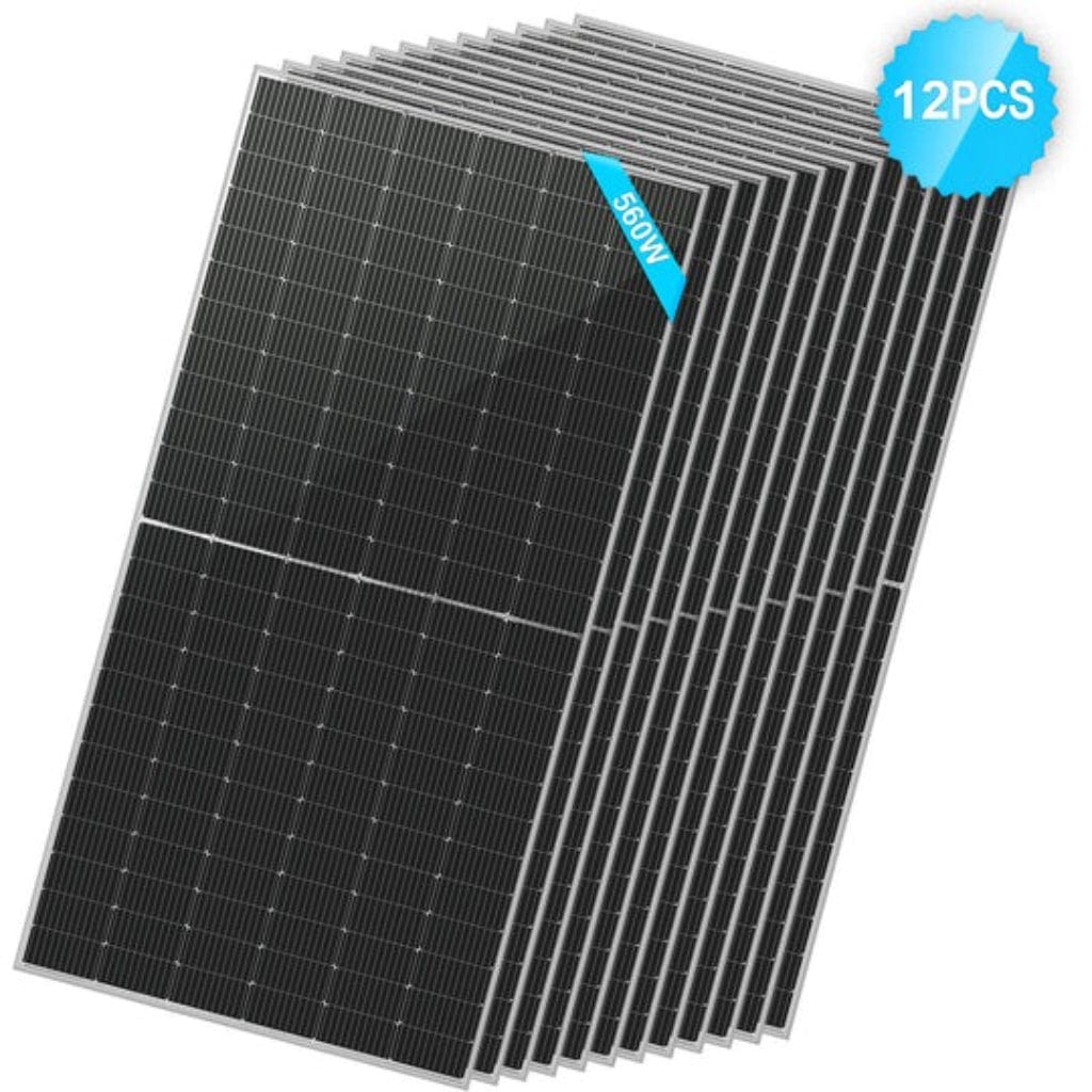 SG-560WBG-12PCS SunGoldPower 560W Monocrystalline Bifacial PERC Solar Panel | CE Approved | IP68 Rated