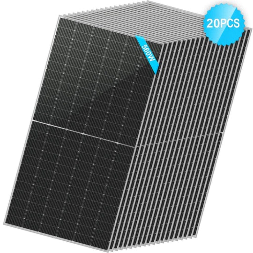 SG-560WBG-20PCS SunGoldPower 560W Monocrystalline Bifacial PERC Solar Panel | CE Approved | IP68 Rated