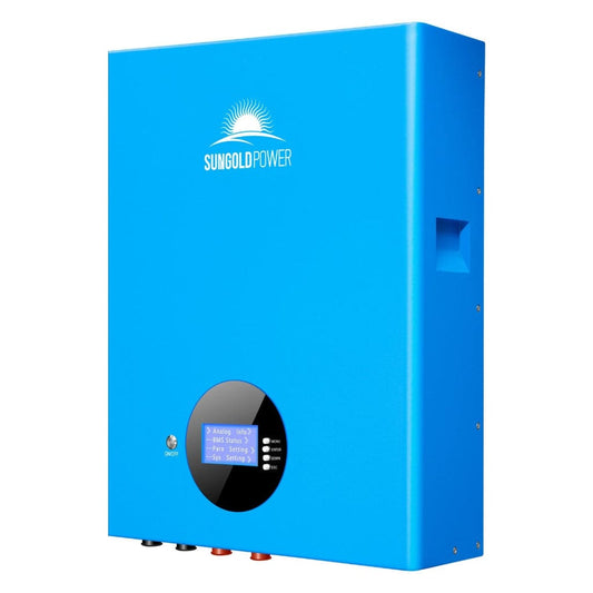 SG48100M SunGoldPower SG48100M 5.12kwh Powerwall LiFePO4 Battery | LCD Display | IP65 Rating | Home Backup Battery