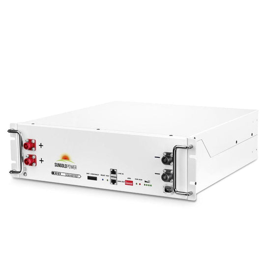 SGH48100T SunGoldPower SGH48100T 48V 100AH Server Rack LiFePO4 Battery | LED Display | 7000 Life Cycles | Home Backup Battery