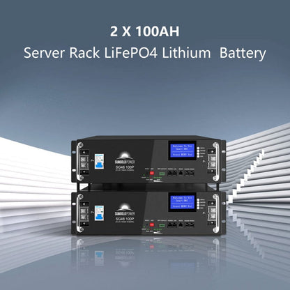 SGR-6510E SunGoldPower SGR-6510E Off-Grid Solar Kit with 10.24kWh Server Rack LiFePO4 Battery and 6500W Split Phase Solar Inverter | 3320W Mono Solar Panel | Home Solar Generator