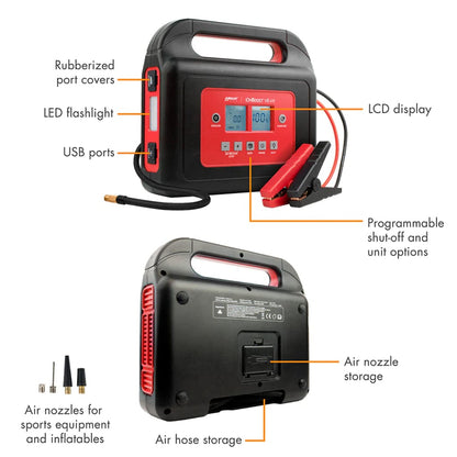 7526 Wagan Tech iOnBoost V8 Air Power Bank with Jump Starter & Inflator | 37Wh | CE Certified