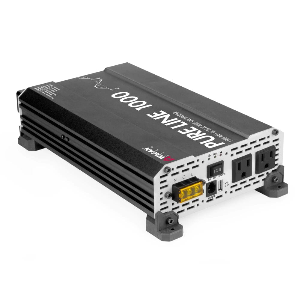 3804 Wagan Tech Pure Line 1000W Pure Sine Wave Inverter | ETL Certified | RoHS Compliant | CE Approved